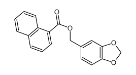 1,3-benzodioxol-5-ylmethyl naphthalene-1-carboxylate CAS:6976-55-2 manufacturer & supplier