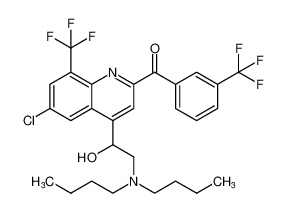 (6-chloro-4-(2-(dibutylamino)-1-hydroxyethyl)-8-(trifluoromethyl)quinolin-2-yl)(3-(trifluoromethyl)phenyl)methanone CAS:69760-40-3 manufacturer & supplier