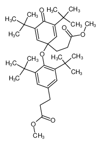 3-{3,5-Di-tert-butyl-1-[2,6-di-tert-butyl-4-(2-methoxycarbonyl-ethyl)-phenoxy]-4-oxo-cyclohexa-2,5-dienyl}-propionic acid methyl ester CAS:69761-97-3 manufacturer & supplier