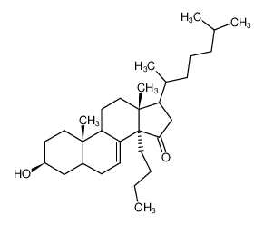 (3S,10S,13R,14R)-14-Butyl-17-(1,5-dimethyl-hexyl)-3-hydroxy-10,13-dimethyl-1,2,3,4,5,6,9,10,11,12,13,14,16,17-tetradecahydro-cyclopenta[a]phenanthren-15-one CAS:69764-56-3 manufacturer & supplier