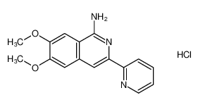 6,7-dimethoxy-3-(pyridin-2-yl)isoquinolin-1-amine hydrochloride CAS:69767-67-5 manufacturer & supplier