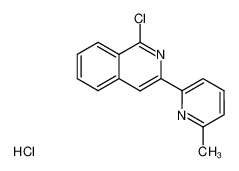 1-chloro-3-(6-methyl-2-pyridyl)isoquinoline hydrochloride CAS:69767-83-5 manufacturer & supplier