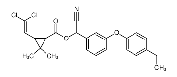 3-(2,2-Dichloro-vinyl)-2,2-dimethyl-cyclopropanecarboxylic acid cyano-[3-(4-ethyl-phenoxy)-phenyl]-methyl ester CAS:69770-03-2 manufacturer & supplier