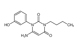 2,4(1H,3H)-Pyrimidinedione, 6-amino-3-butyl-1-(3-hydroxyphenyl)- CAS:697727-66-5 manufacturer & supplier