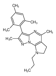 3-Mesityl-2,5-dimethyl-8-propyl-7,8-dihydro-6H-pyrazolo[1,5-a]pyrrolo[3,2-e]pyrimidine CAS:697736-57-5 manufacturer & supplier