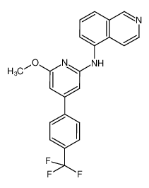 N-{6-methoxy-4-[4-trifluoromethylphenyl]pyridin-2-yl}isoquinolin-5-amine CAS:697739-52-9 manufacturer & supplier