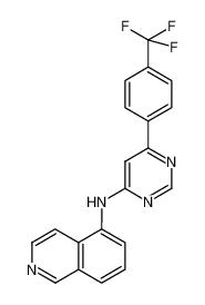 N-{6-[4-trifluoromethylphenyl]pyrimidin-4-yl}isoquinolin-5-amine CAS:697740-00-4 manufacturer & supplier