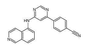 4-[6-(isoquinolin-5-ylamino)pyrimidin-4-yl]benzonitrile CAS:697740-37-7 manufacturer & supplier