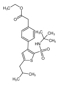 {4-[2-(tert-butylsulfamoyl)-5-iso-butylthien-3-yl]phenyl}acetic acid ethyl ester CAS:697746-48-8 manufacturer & supplier