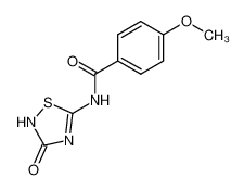 4-Methoxy-N-(3-oxo-2,3-dihydro-[1,2,4]thiadiazol-5-yl)-benzamide CAS:69775-49-1 manufacturer & supplier