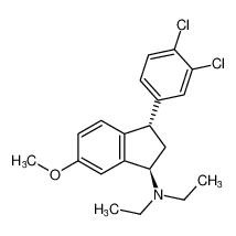 rel-(1R,3S)-3-(3,4-dichlorophenyl)-N,N-diethyl-6-methoxy-2,3-dihydro-1H-inden-1-amine CAS:697755-30-9 manufacturer & supplier