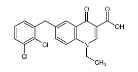 6-(2,3-dichlorobenzyl)-1-ethyl-4-oxo-1,4-dihydroquinoline-3-carboxylic acid CAS:697760-05-7 manufacturer & supplier