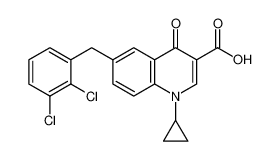 1-cyclopropyl-6-(2,3-dichlorobenzyl)-4-oxo-1,4-dihydroquinoline-3-carboxylic acid CAS:697760-73-9 manufacturer & supplier