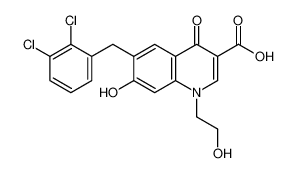 6-(2,3-dichlorobenzyl)-7-hydroxy-1-(2-hydroxyethyl)-4-oxo-1,4-dihydroquinoline-3-carboxylic acid CAS:697760-90-0 manufacturer & supplier