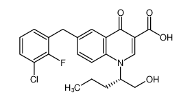 (S)-6-(3-chloro-2-fluorobenzyl)-1-(1-hydroxypentan-2-yl)-4-oxo-1,4-dihydroquinoline-3-carboxylic acid CAS:697761-62-9 manufacturer & supplier