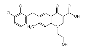 6-(2,3-dichlorobenzyl)-1-(2-hydroxyethyl)-7-methyl-4-oxo-1,4-dihydroquinoline-3-carboxylic acid CAS:697761-76-5 manufacturer & supplier