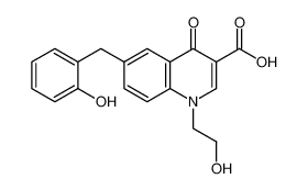 6-(2-hydroxybenzyl)-1-(2-hydroxyethyl)-4-oxo-1,4-dihydroquinoline-3-carboxylic acid CAS:697761-83-4 manufacturer & supplier