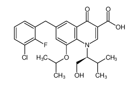 (S)-6-(3-chloro-2-fluorobenzyl)-1-(1-hydroxy-3-methylbutan-2-yl)-8-isopropoxy-4-oxo-1,4-dihydroquinoline-3-carboxylic acid CAS:697761-88-9 manufacturer & supplier