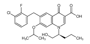 (S)-6-(3-chloro-2-fluorobenzyl)-1-(1-hydroxypentan-2-yl)-7-isopropoxy-4-oxo-1,4-dihydroquinoline-3-carboxylic acid CAS:697761-94-7 manufacturer & supplier