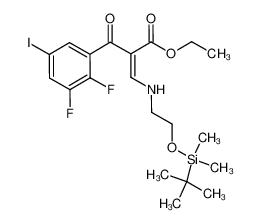 ethyl 2-(2,3-difluoro-5-iodobenzoyl)-3-[2-(tert-butyldimethylsilyloxy)ethylamino]acrylate CAS:697762-22-4 manufacturer & supplier