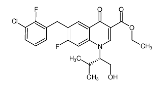 ethyl (S)-6-(3-chloro-2-fluorobenzyl)-7-fluoro-1-(1-hydroxy-3-methylbutan-2-yl)-4-oxo-1,4-dihydroquinoline-3-carboxylate CAS:697762-63-3 manufacturer & supplier