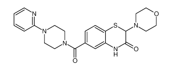 2-morpholino-6-(4-(pyridin-2-yl)piperazine-1-carbonyl)-2H-benzo[b][1,4]thiazin-3(4H)-one CAS:697788-00-4 manufacturer & supplier