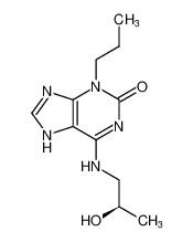 2H-Purin-2-one, 3,7-dihydro-6-[[(2R)-2-hydroxypropyl]amino]-3-propyl- CAS:697793-54-7 manufacturer & supplier