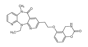 5-(2-(11-ethyl-5-methyl-6-oxo-6,11-dihydro-5H-dipyrido[3,2-b:2',3'-e][1,4]diazepin-8-yl)ethoxy)-3,4-dihydro-2H-benzo[e][1,3]oxazin-2-one CAS:697801-17-5 manufacturer & supplier