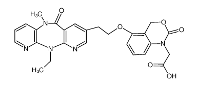 5-[2-(6,11-dihydro-11-ethyl-5-methyl-6-oxo-5H-dipyrido[3,2-b:2',3'-e][1,4]diazepin-8-yl)ethoxy]-2-oxo-2H-3,1-benzoxazine-1(4H)-acetic Acid CAS:697801-31-3 manufacturer & supplier