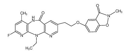 5-(2-(11-ethyl-2-fluoro-4-methyl-6-oxo-6,11-dihydro-5H-dipyrido[3,2-b:2',3'-e][1,4]diazepin-8-yl)ethoxy)-2-methylbenzo[d]isoxazol-3(2H)-one CAS:697801-35-7 manufacturer & supplier