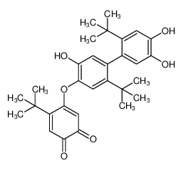 4-(tert-butyl)-5-((2,2'-di-tert-butyl-4',5,5'-trihydroxy-[1,1'-biphenyl]-4-yl)oxy)cyclohexa-3,5-diene-1,2-dione CAS:697802-32-7 manufacturer & supplier