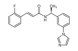 (S)-3-(2-fluoro-phenyl)-N-[1-(3-imidazol-1-yl-phenyl)-ethyl]-acrylamide CAS:697803-61-5 manufacturer & supplier