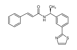 (S)-3-phenyl-N-[1-(3-thiazol-2-yl-phenyl)-ethyl]-acrylamide CAS:697803-84-2 manufacturer & supplier