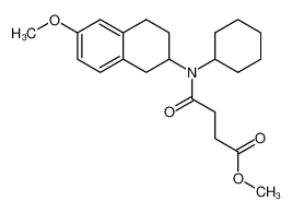 N-Cyclohexyl-N-(6-methoxy-1,2,3,4-tetrahydro-naphthalen-2-yl)-succinamic acid methyl ester CAS:69789-08-8 manufacturer & supplier