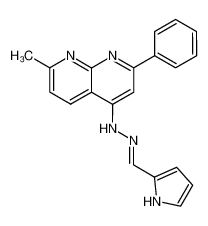 pyrrole-2-carbaldehyde (7-methyl-2-phenyl-[1,8]naphthyridin-4-yl)-hydrazone CAS:69789-79-3 manufacturer & supplier