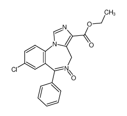 8-chloro-5-oxy-6-phenyl-4H-benzo[f]imidazo[1,5-a][1,4]diazepine-3-carboxylic acid ethyl ester CAS:69796-85-6 manufacturer & supplier