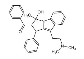 9-[2-(dimethylamino)ethyl]-2,3-dihydro-3-hydroxy-3-methyl-1-phenyl-1H-pyrrolo[1,2-a]indol-2-yl phenylmethanone CAS:69799-04-8 manufacturer & supplier