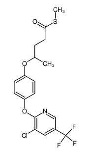 4-[4-(3-Chloro-5-trifluoromethyl-pyridin-2-yloxy)-phenoxy]-pentanethioic acid S-methyl ester CAS:69806-68-4 manufacturer & supplier