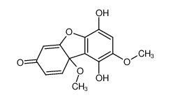 1,4-Dihydroxy-2,9a-dimethoxy-7-oxo-7,9a-dihydrodibenzofuran CAS:69818-22-0 manufacturer & supplier