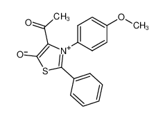 4-acetyl-3-(4-methoxy-phenyl)-5-oxo-2-phenyl-4,5-dihydro-thiazolium betaine CAS:69825-36-1 manufacturer & supplier