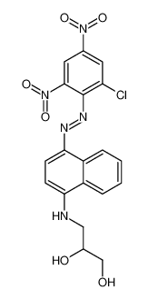 3-[[4-[(2-chloro-4,6-dinitrophenyl)diazenyl]naphthalen-1-yl]amino]propane-1,2-diol CAS:69828-87-1 manufacturer & supplier