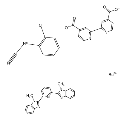 [Ru(2,6-bis(1-methylbenzimidazol-2-yl)pyridine)(2,2'-bipyridine-4,4'-dicarboxylate)(2-chlorophenylcyanoamidate)](1-) CAS:698343-84-9 manufacturer & supplier