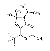 3-(1-(ethylthio)-2,2,2-trifluoroethyl)-5-hydroxy-1-isopropyl-5-methyl-1,5-dihydro-2H-pyrrol-2-one CAS:698348-21-9 manufacturer & supplier