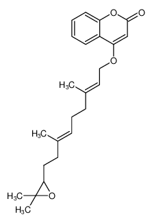 4-(((2E,6E)-9-(3,3-dimethyloxiran-2-yl)-3,7-dimethylnona-2,6-dien-1-yl)oxy)-2H-chromen-2-one CAS:698348-67-3 manufacturer & supplier