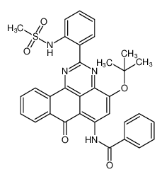 N-(4-(tert-butoxy)-2-(2-(methylsulfonamido)phenyl)-7-oxo-7H-benzo[e]perimidin-6-yl)benzamide CAS:698355-57-6 manufacturer & supplier