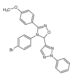 4-(4-bromophenyl)-3-(4-methoxyphenyl)-5-(2-phenyl-2H-1,2,3-triazol-4-yl)-4,5-dihydro-1,2,4-oxadiazole CAS:698357-88-9 manufacturer & supplier