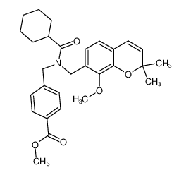 4-{[Cyclohexanecarbonyl-(8-methoxy-2,2-dimethyl-2H-chromen-7-ylmethyl)-amino]-methyl}-benzoic acid methyl ester CAS:698362-85-5 manufacturer & supplier