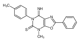 7-imino-4-methyl-2-phenyl-6-(p-tolyl)-6,7-dihydrooxazolo[5,4-d]pyrimidine-5(4H)-thione CAS:698365-71-8 manufacturer & supplier