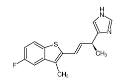 (S,E)-4-(4-(5-fluoro-3-methylbenzo[b]thiophen-2-yl)but-3-en-2-yl)-1H-imidazole CAS:698366-52-8 manufacturer & supplier