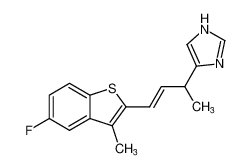 (E)-4-(4-(5-fluoro-3-methylbenzo[b]thiophen-2-yl)but-3-en-2-yl)-1H-imidazole CAS:698367-84-9 manufacturer & supplier